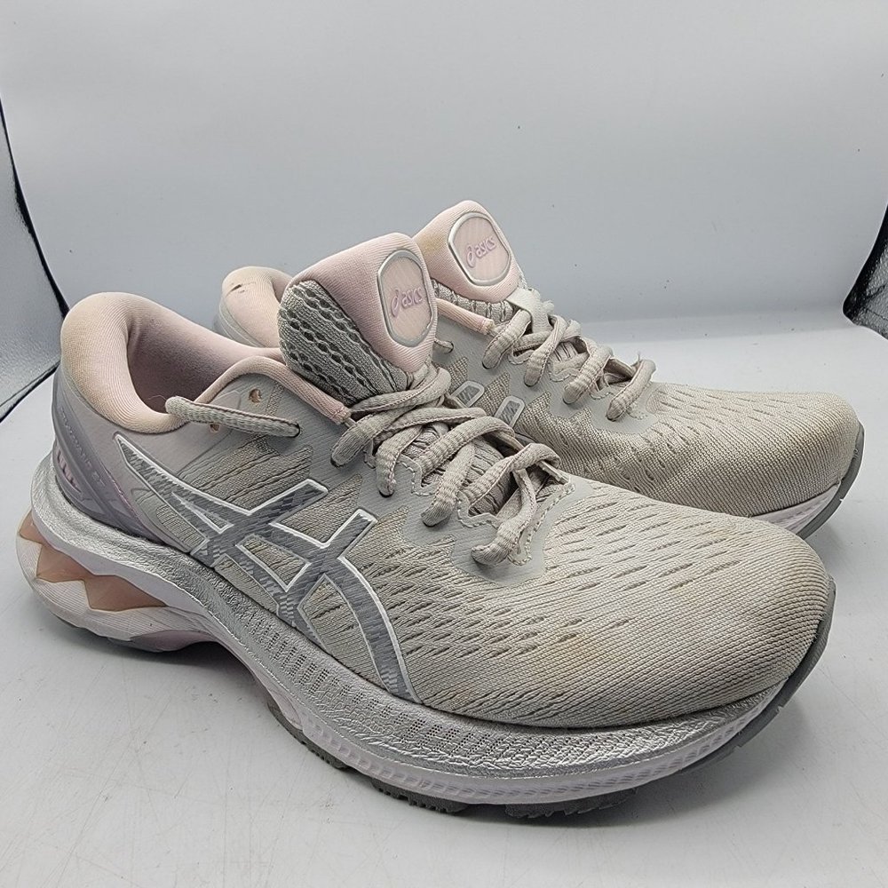 Asics Gel Kayano 27 Womens Size 6 Gray Pink Athletic  Running Shoes 1012B263